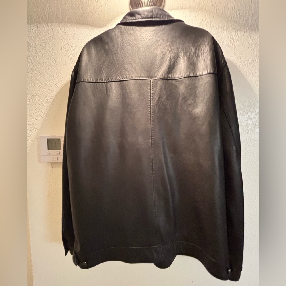 NWOT Men’s Ralph Lauren Lambskin Leather Jacket XXL - Picture 3 of 14